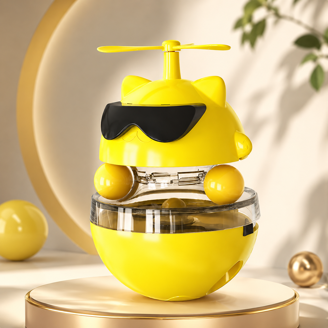 Laser-infrared funny roly-poly toy