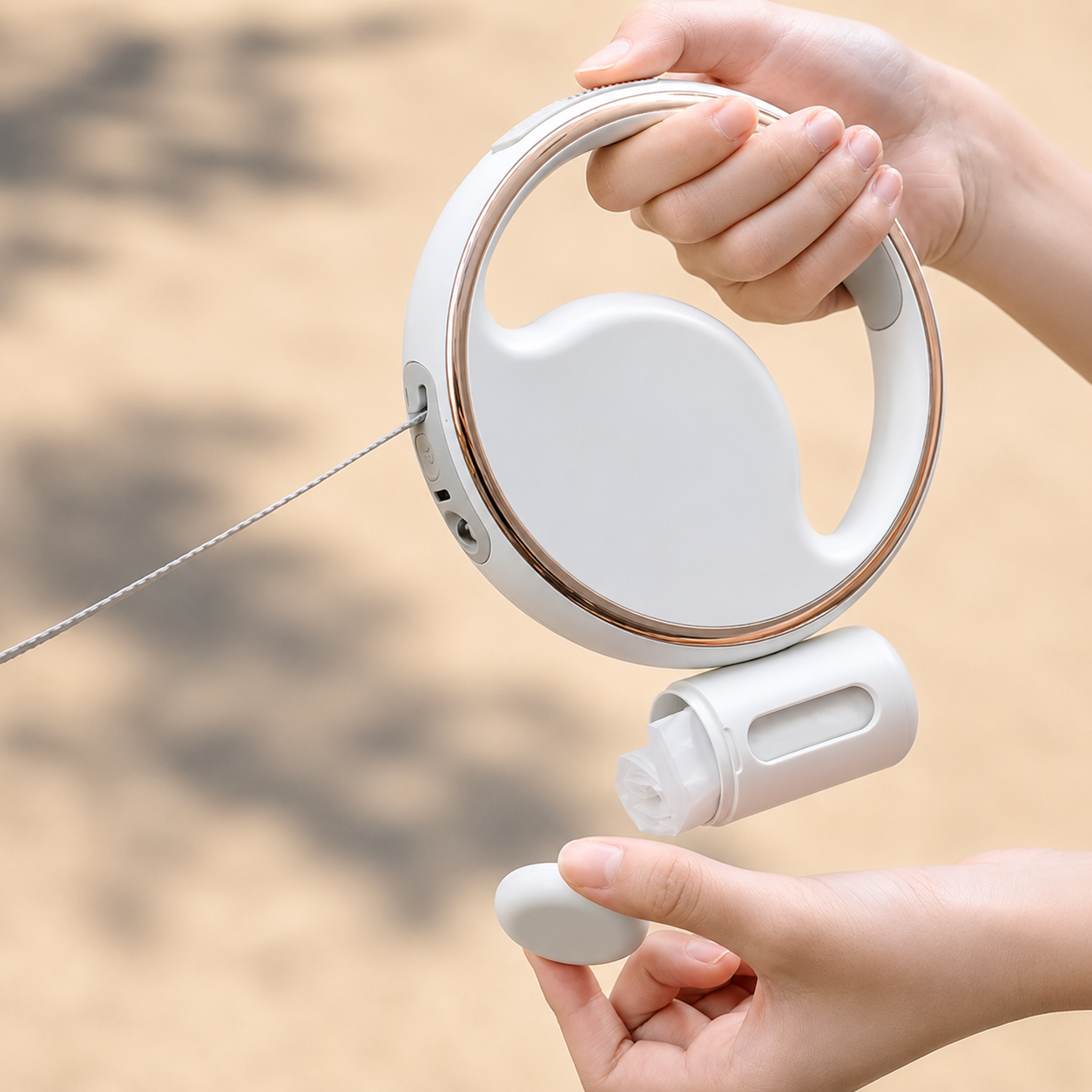 Automatic Lighting Telescopic Dog Leash