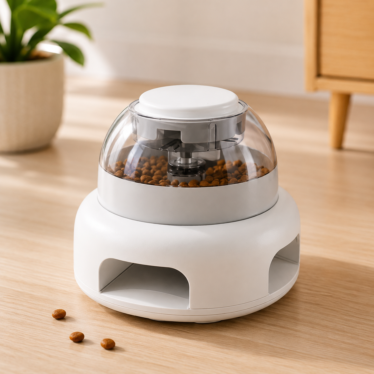 Dog food processor feeder