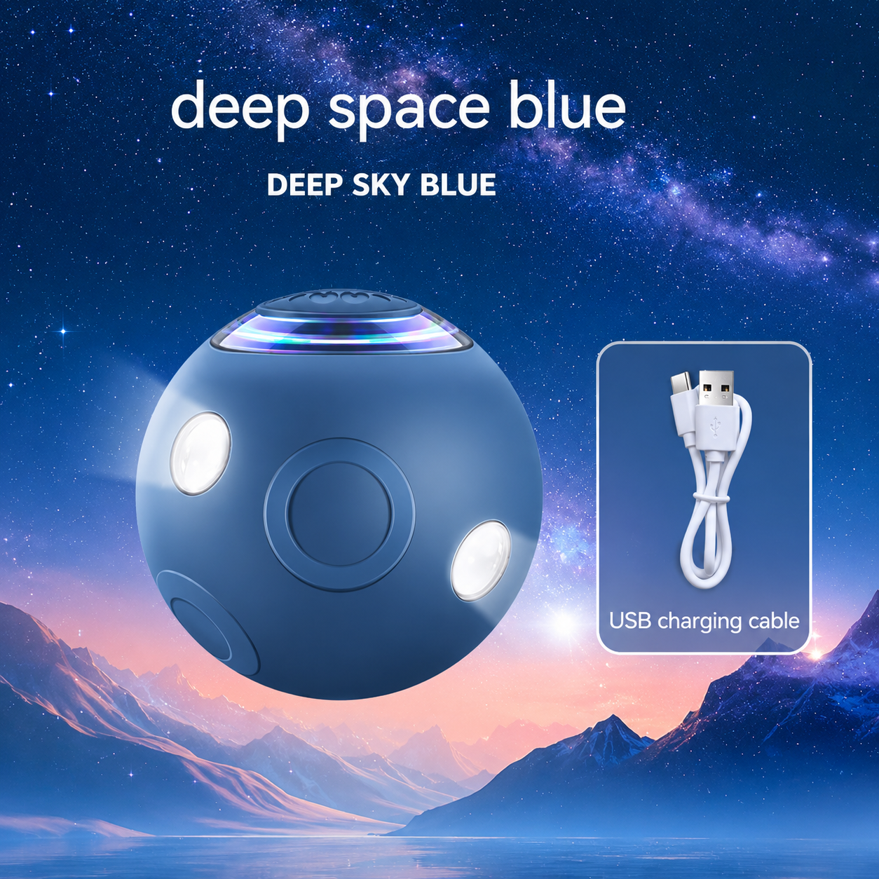 Automatic obstacle avoidance rotating light-up smart pet ball