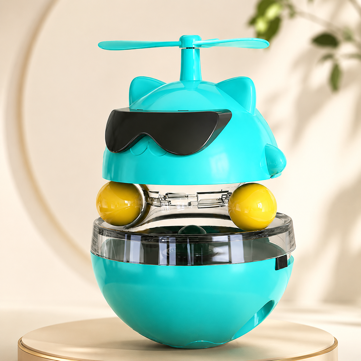 Laser-infrared funny roly-poly toy