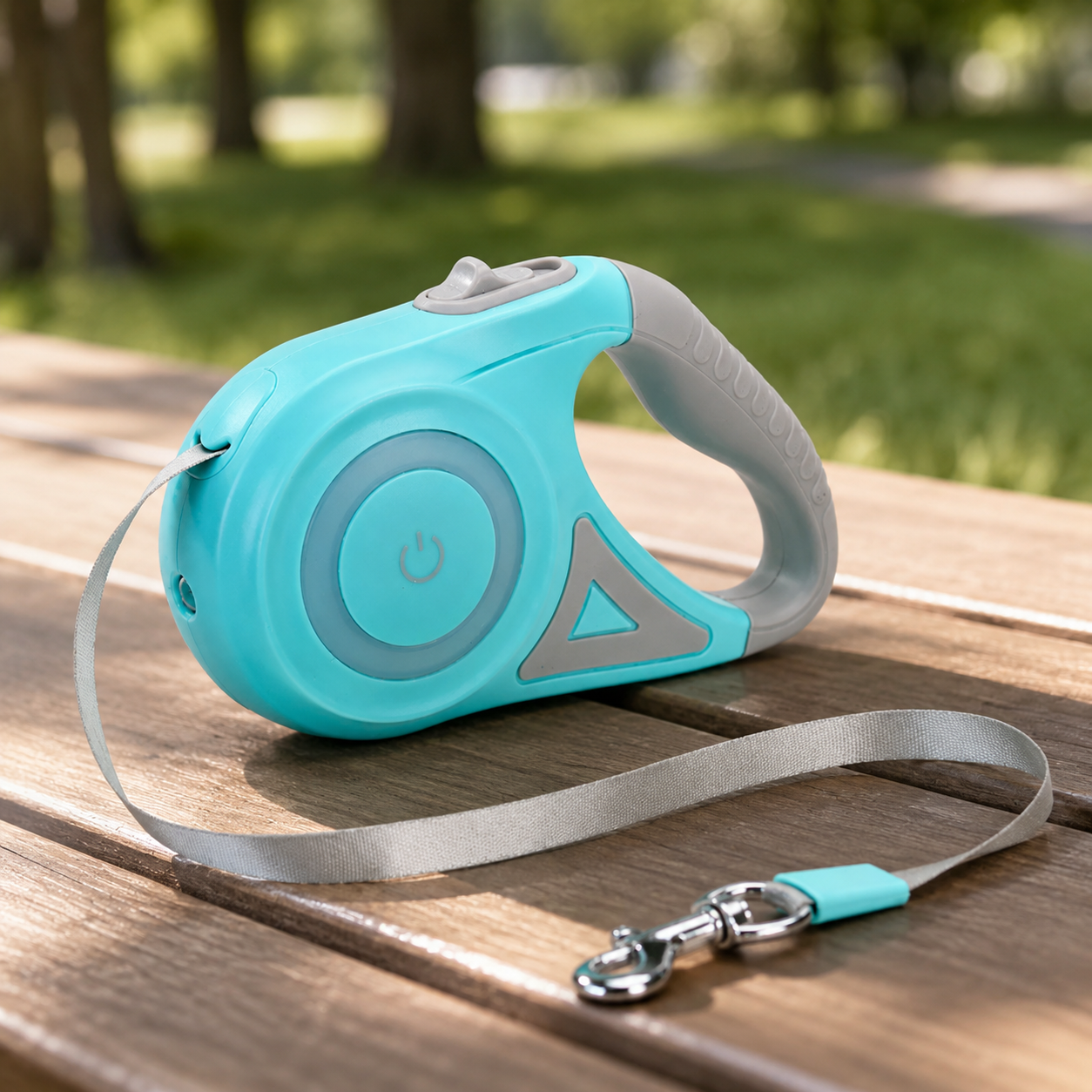 Smart LED retractable pet leash